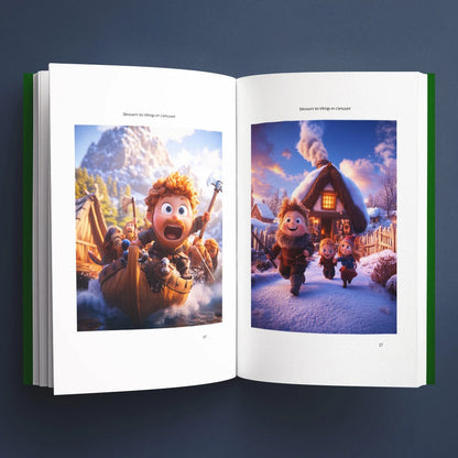Illustrations du livre pour enfants Découvrir les Vikings en s'amusant (6-12 ans)