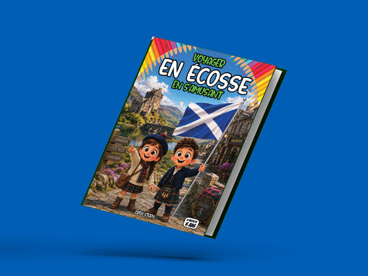 Couverture du livre pour enfants Voyager en Écosse en s'amusant (6-12 ans)